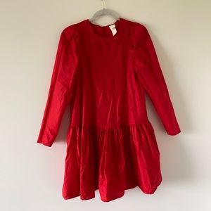 H&M puff sleeve mini dress